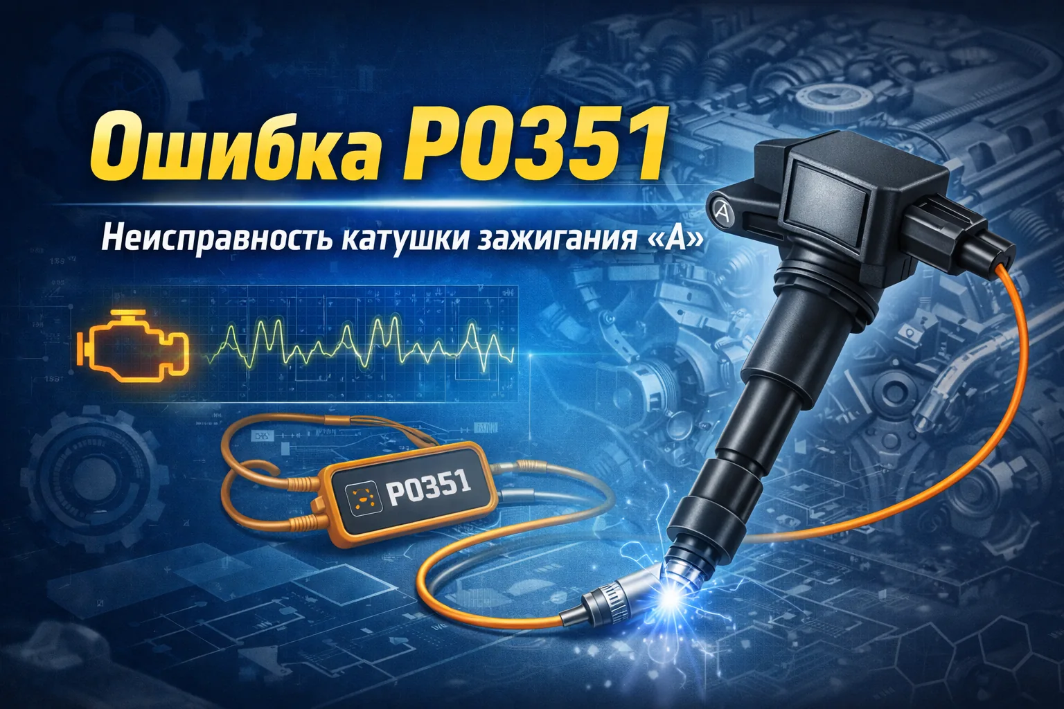 Ошибка P0351 — неисправность цепи катушки зажигания A: когда мотор троит, а свечи оказываются не главным подозреваемым